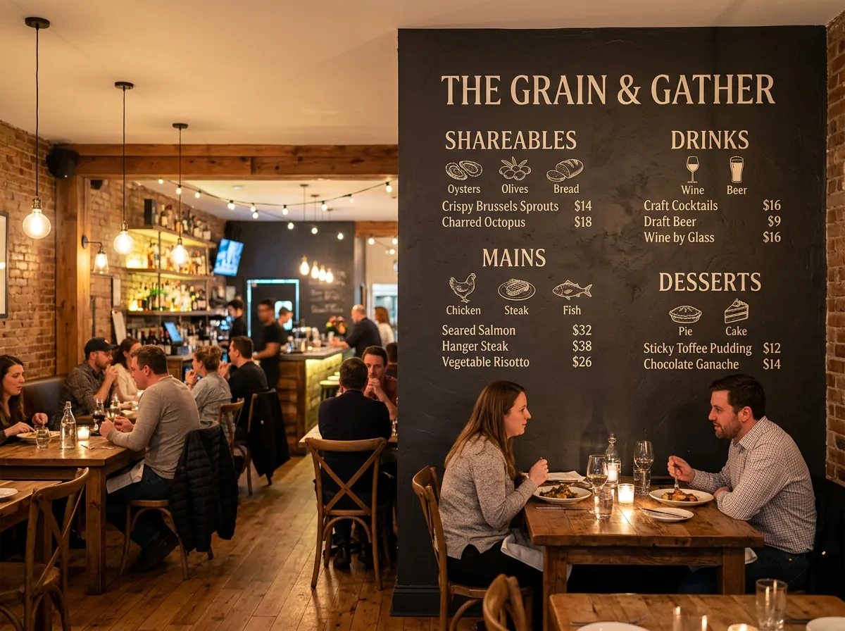 Restaurants wall print
